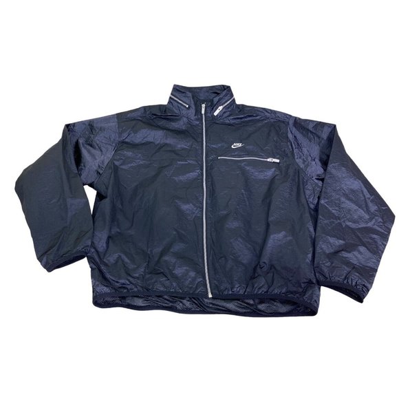 Nike Circa Black Rain Repellent Men’s Jacket Size Medium NWT Vented Zip - Picture 10 of 15